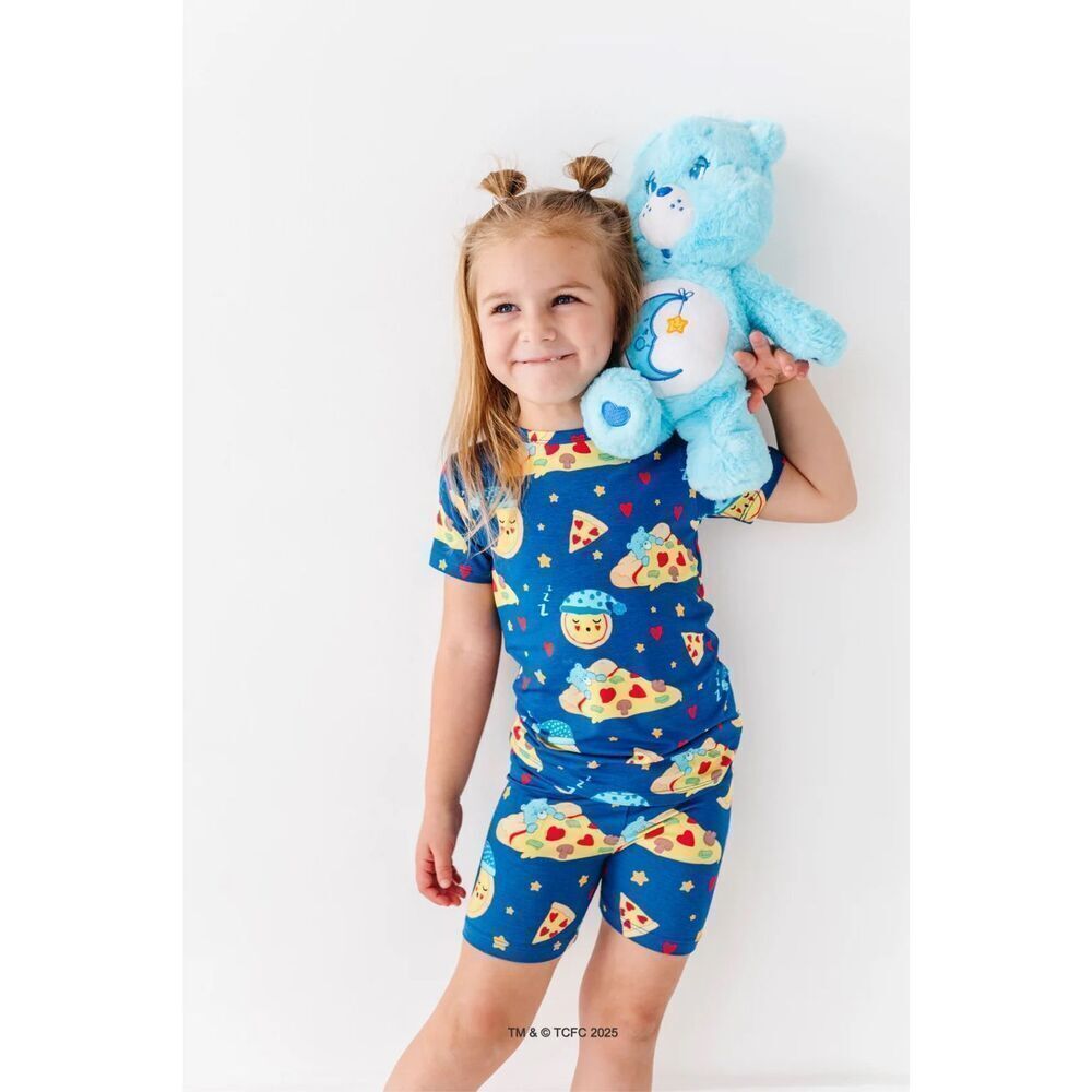 NWT Birdie Bean Bamboo Care Bears™ Bedtime Pizza 2-Piece PJ: SHORT 6T - Picture 3 of 9